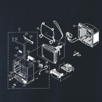 Nákres stará CRT televize