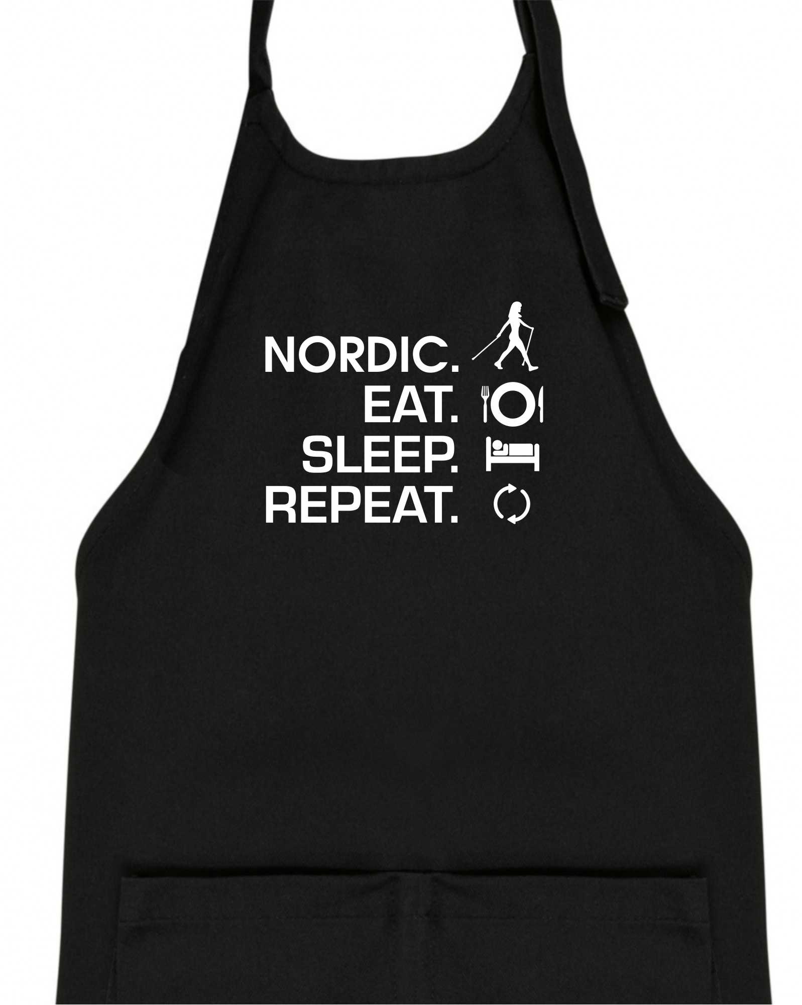 Nordic walking eat sleep - Dětská zástěra na vaření