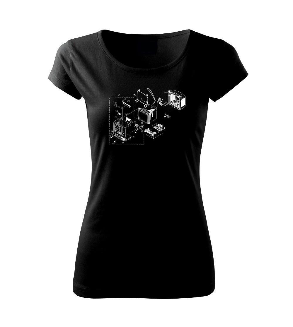 Nákres stará CRT televize