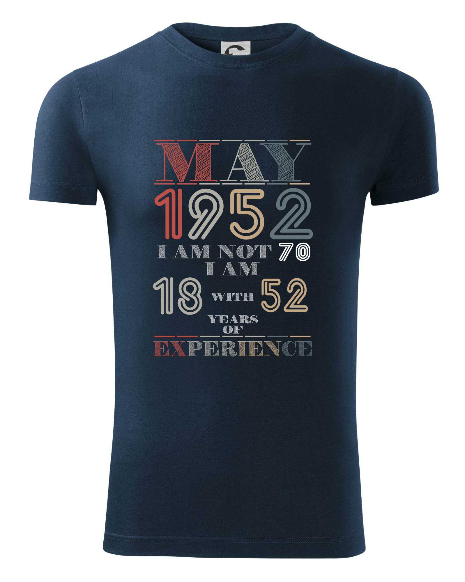 Levně Narozeniny experience 1952 May - Viper FIT pánské triko