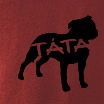 Stafordširský bullteriér táta obrys