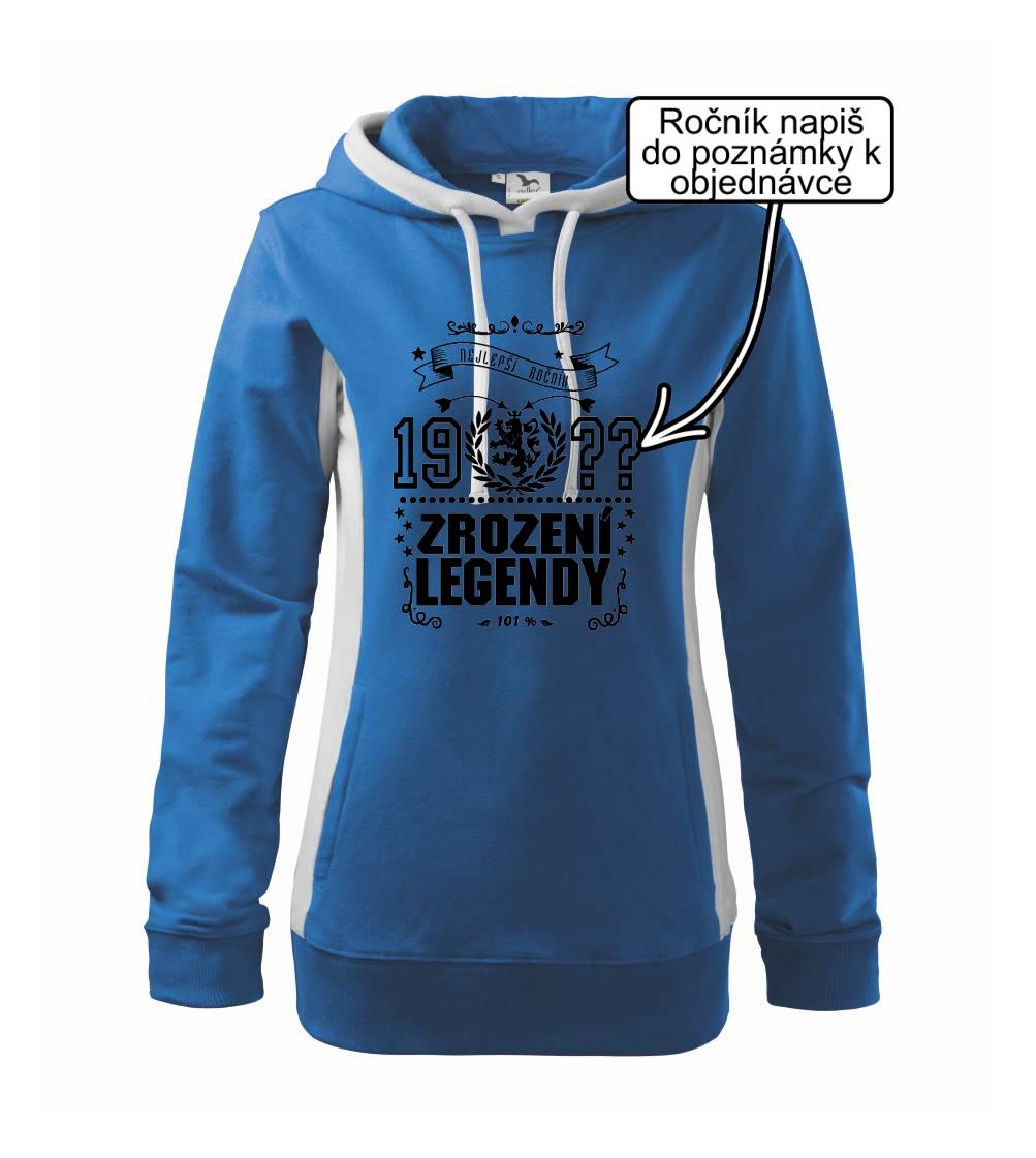 Zrození legendy - český lev - Mikina dámská Kangaroo s kapucí