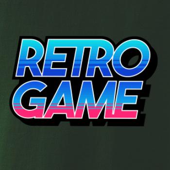 Retro game nápis barevný