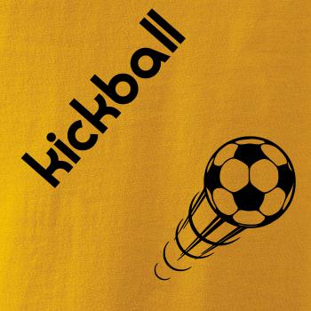 Kickball nápis šikmo