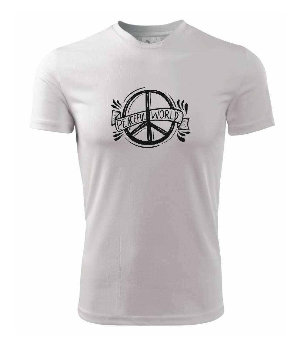 Peaceful world logo - Dětské triko Fantasy sportovní (dresovina)