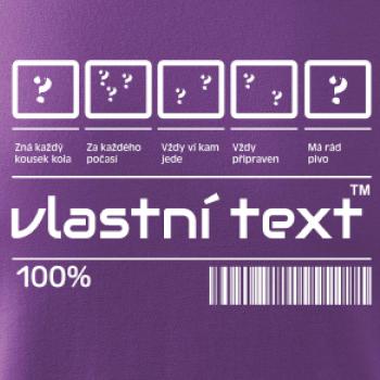 Čárový kód - Vlastní text