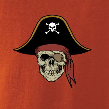 Pirátská lebka s kloboukem