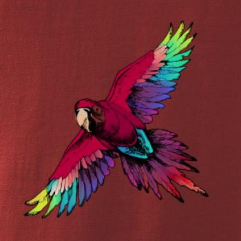 Papoušek kreslený letící