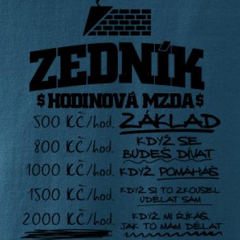 Hodinová mzda zedník