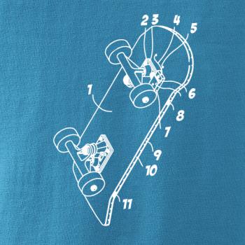 Skateboard nákres prkna