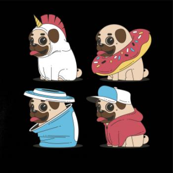 Mops v převleku