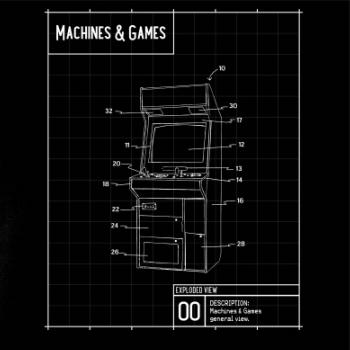 Nákres herní automat zepředu