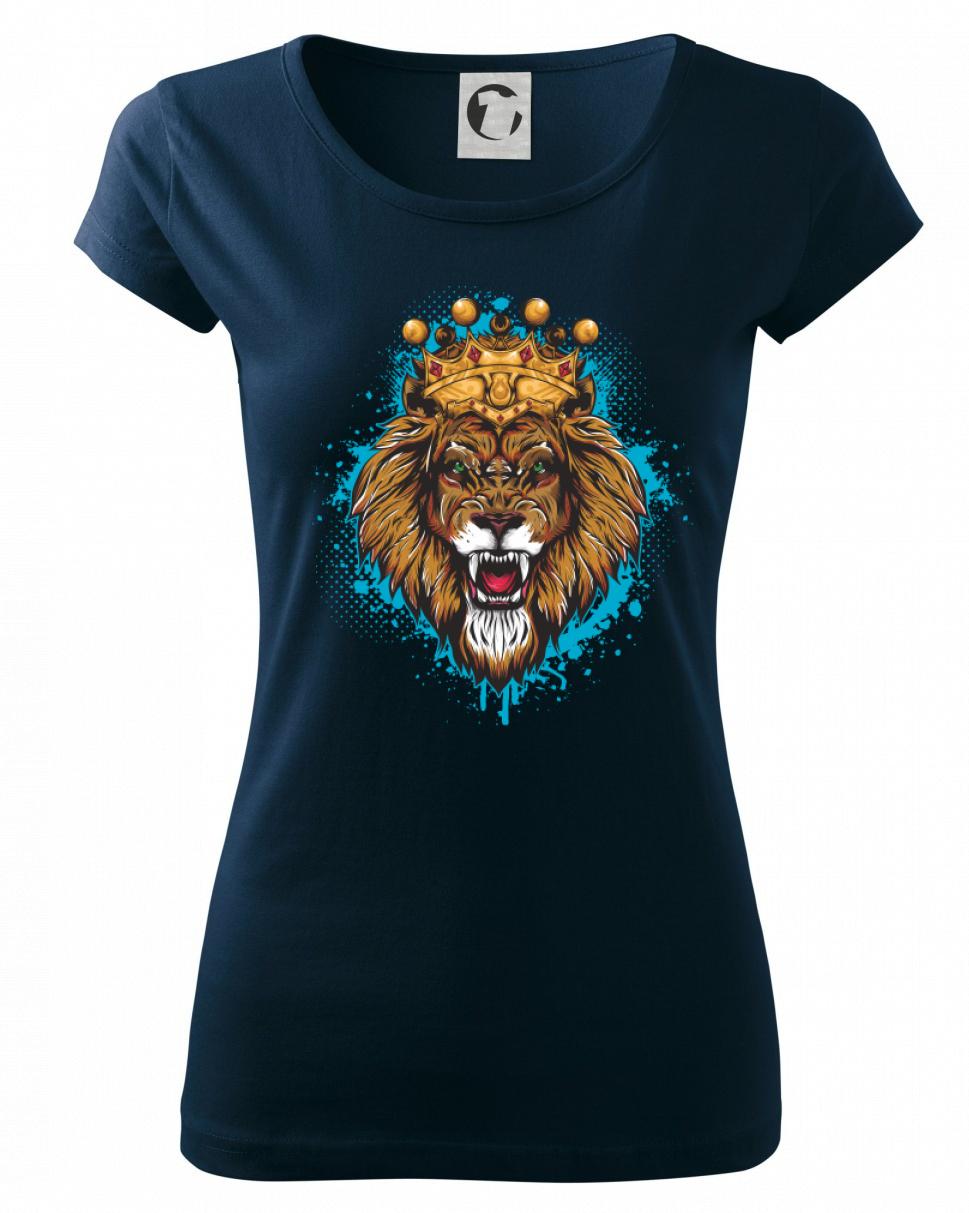 Lev kreslený s korunou