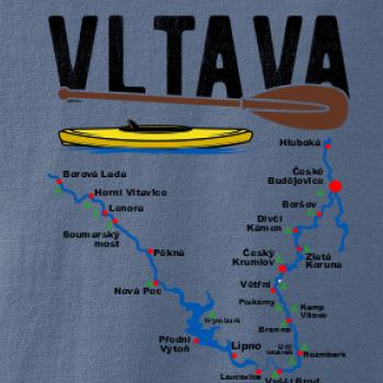 Mapa řeky Vltavy Mapa řeky Vltavy