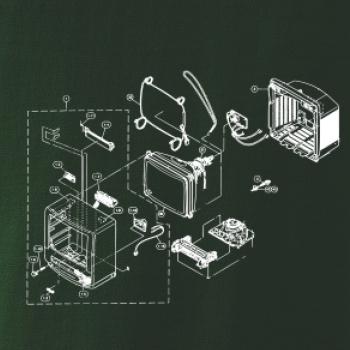 Nákres stará CRT televize