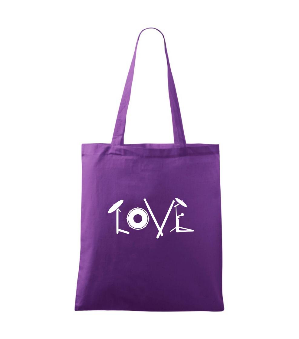 Love bubeník nápis