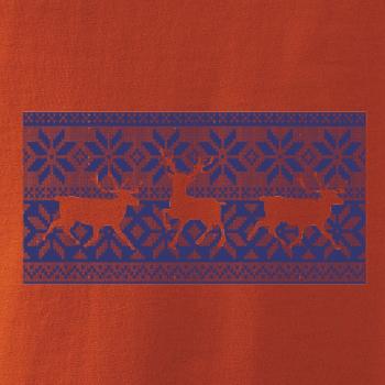 Jelen ve vánočním vzoru