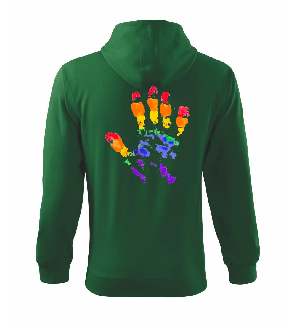 LGBT hand print LGBT hand print