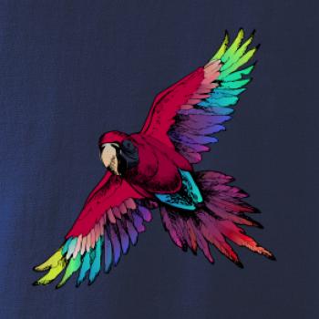 Papoušek kreslený letící