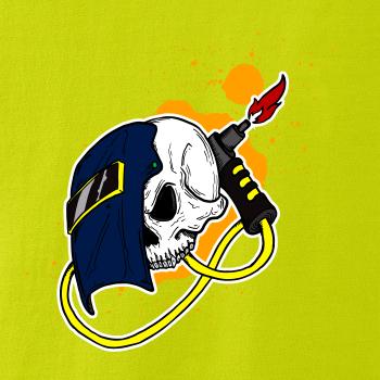 Svářeč - kreslená lebka