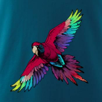 Papoušek kreslený letící