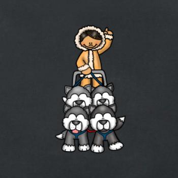 Psí spřežení animované