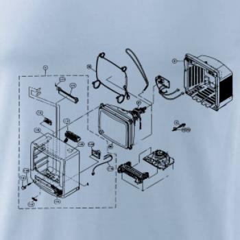 Nákres stará CRT televize
