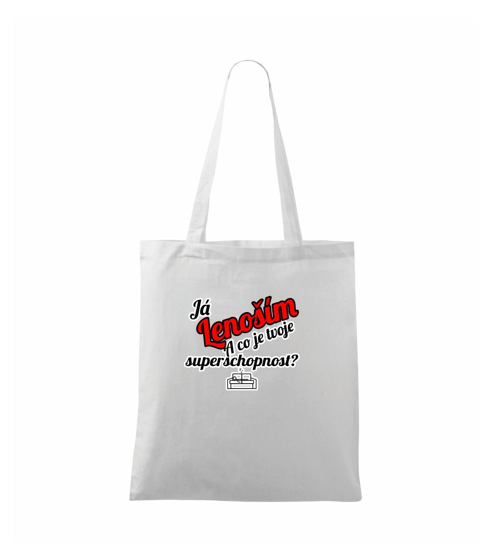 Já lenoším - tvoje superschopnost? šikmý nápis