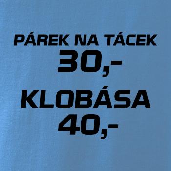 Párek na tácek a klobása