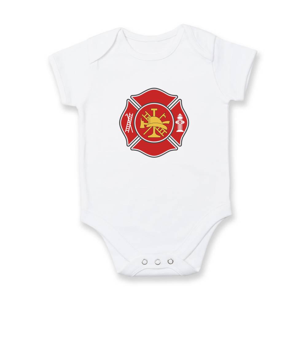 Fire department logo červené - Body kojenecké
