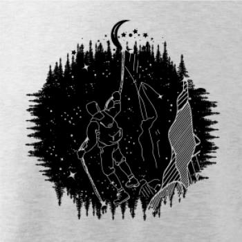 Turista v noční krajině