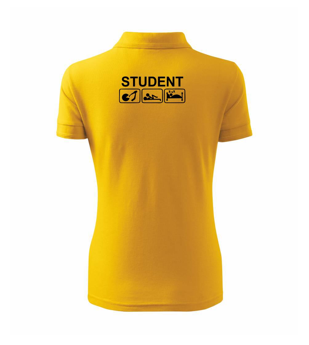 Pít užívat spát - student - Polokošile dámská Pique Polo