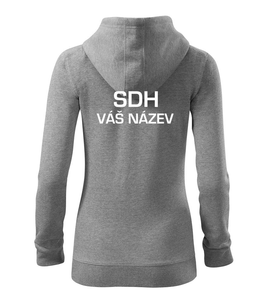 SDH TFA Sport ERB - Vlastní  nápis - Dámská mikina trendy zipper s kapucí