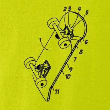 Skateboard nákres prkna