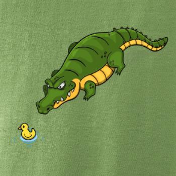 Krokodýl zelený s kačenkou