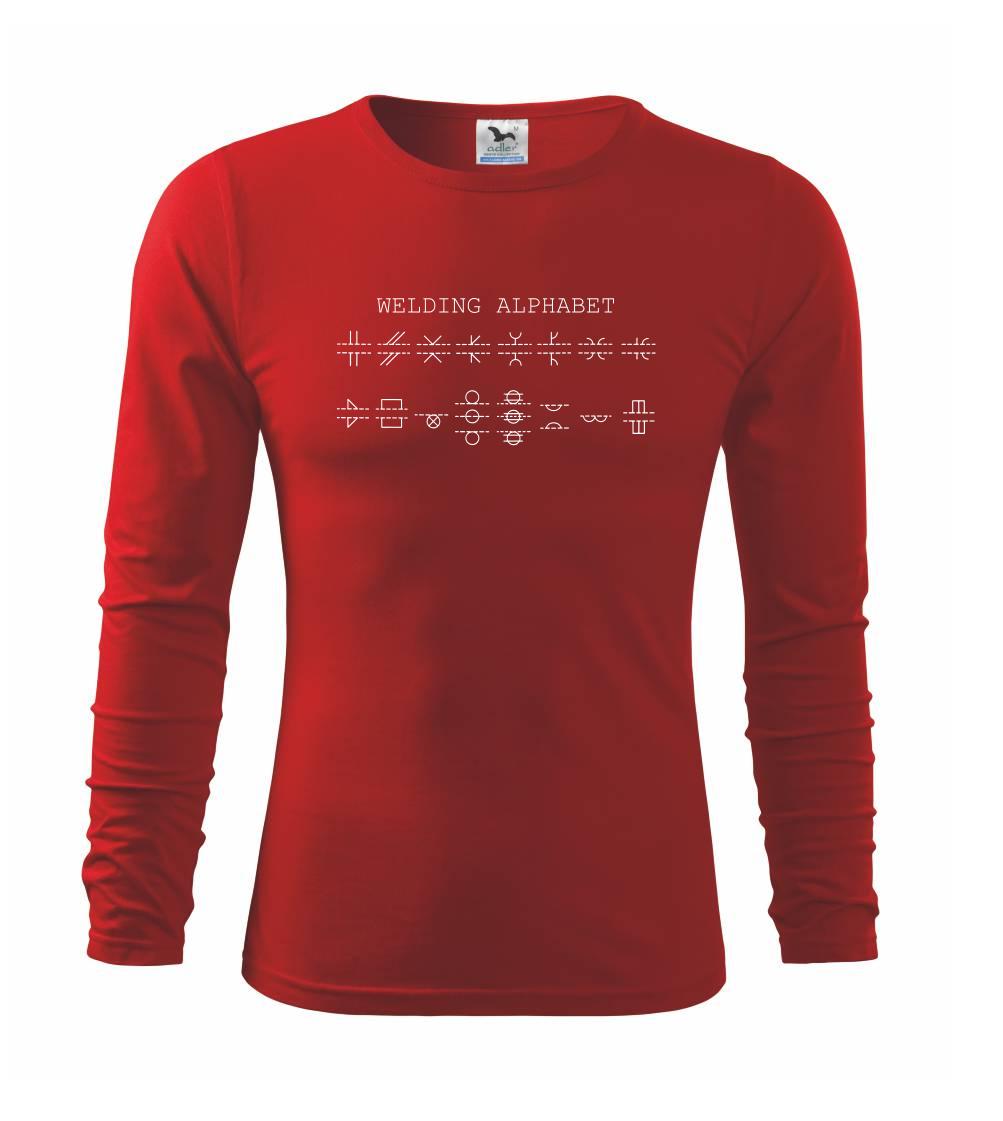 Svářeč - Welding alphabet - Triko dětské Long Sleeve