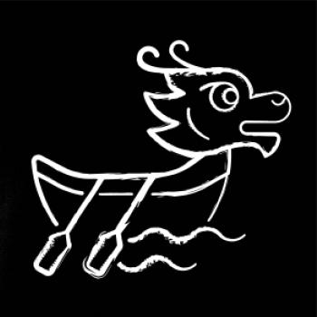 Dračí loď sprejovaná