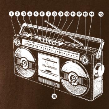 Nákres starý magnetofon