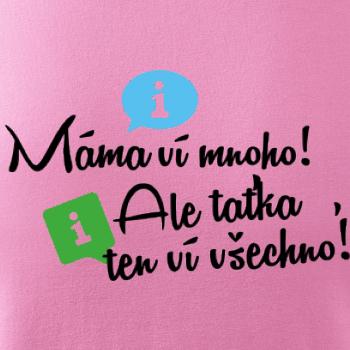 Máma ví mnoho! Ale taťka, ten ví všechno.