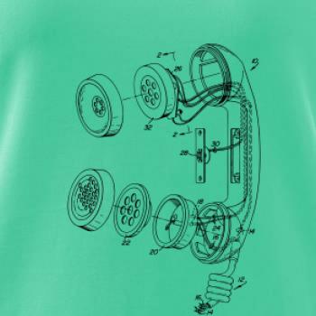 Nákres telefonní sluchátko staré