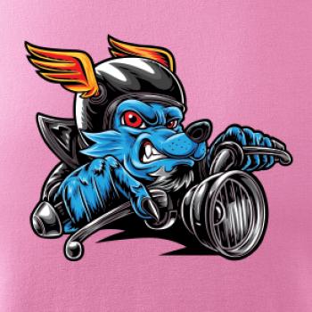 Motorkář vlk Motorkář vlk