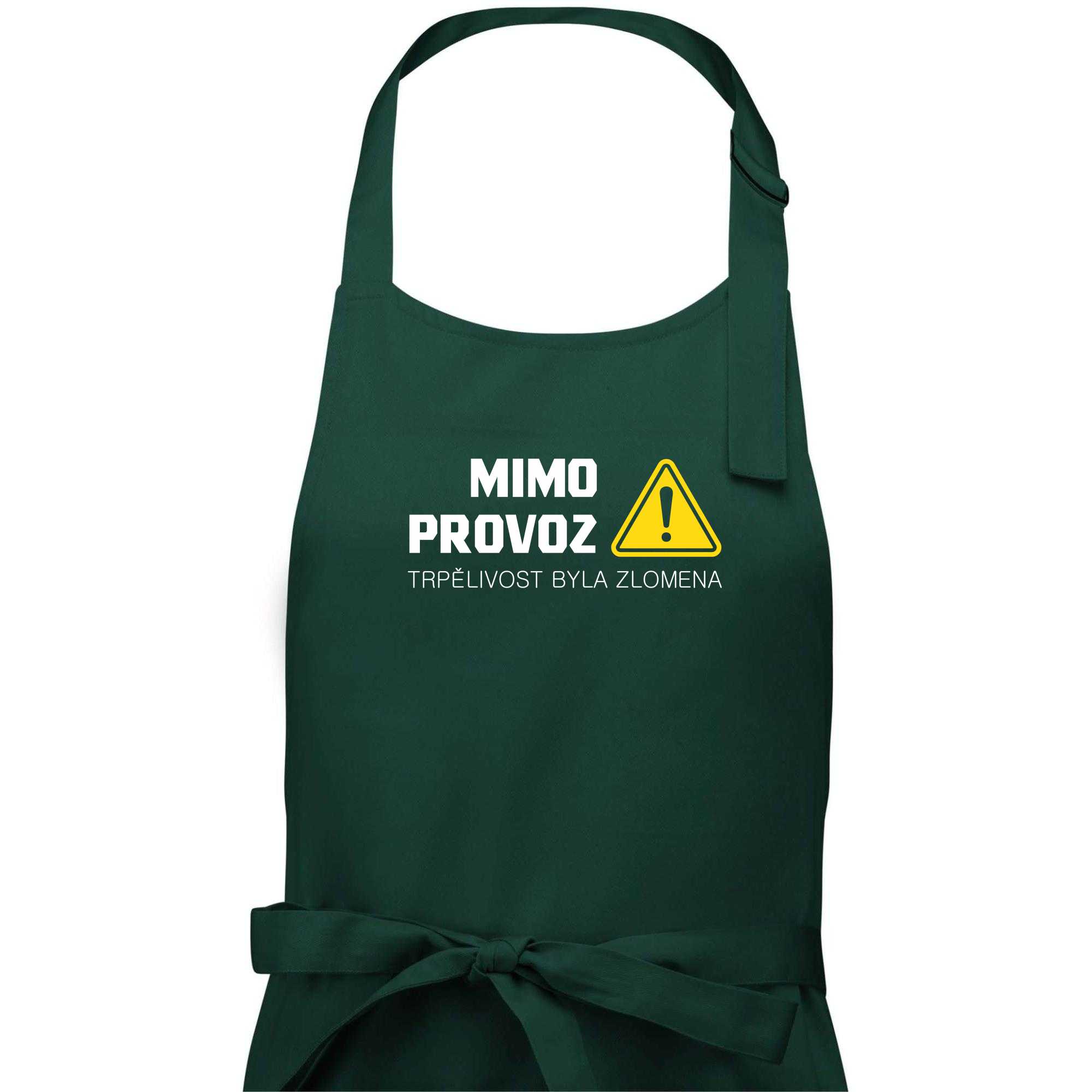 Mimo provoz - trpělivost byla zlomena - Zástěra na vaření