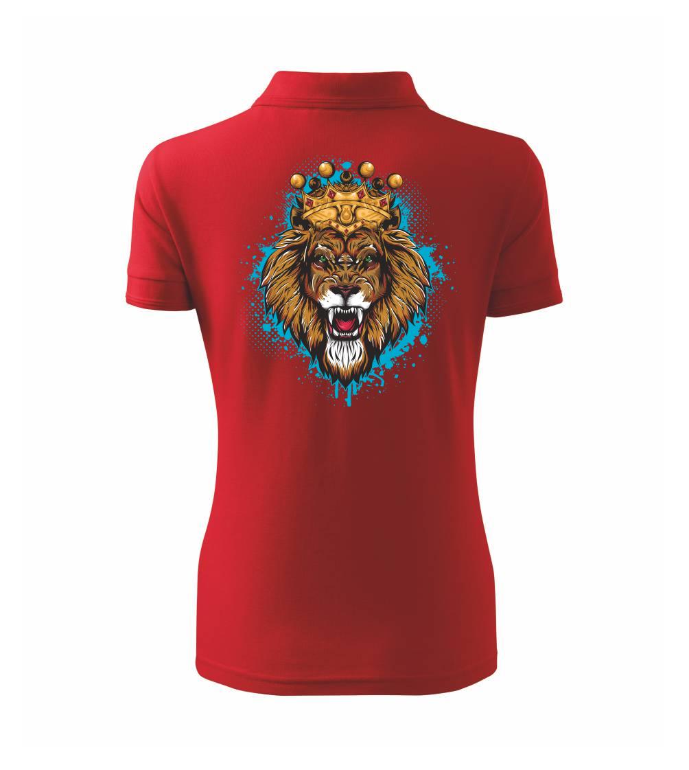 Lev kreslený s korunou