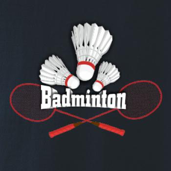 Badminton - nápis s košíky