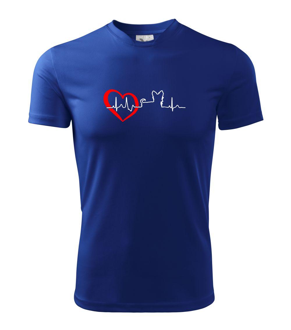 Jorkšírský teriér EKG - Dětské triko Fantasy sportovní (dresovina)