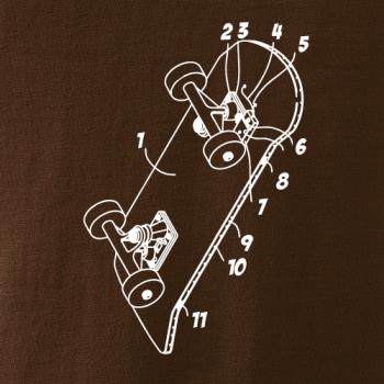 Skateboard nákres prkna