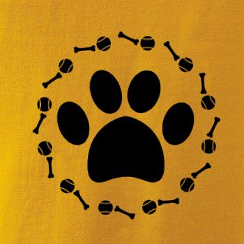 Tlapka míč kost pes