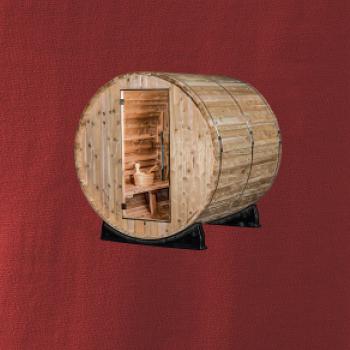 Venkovní sauna z boku