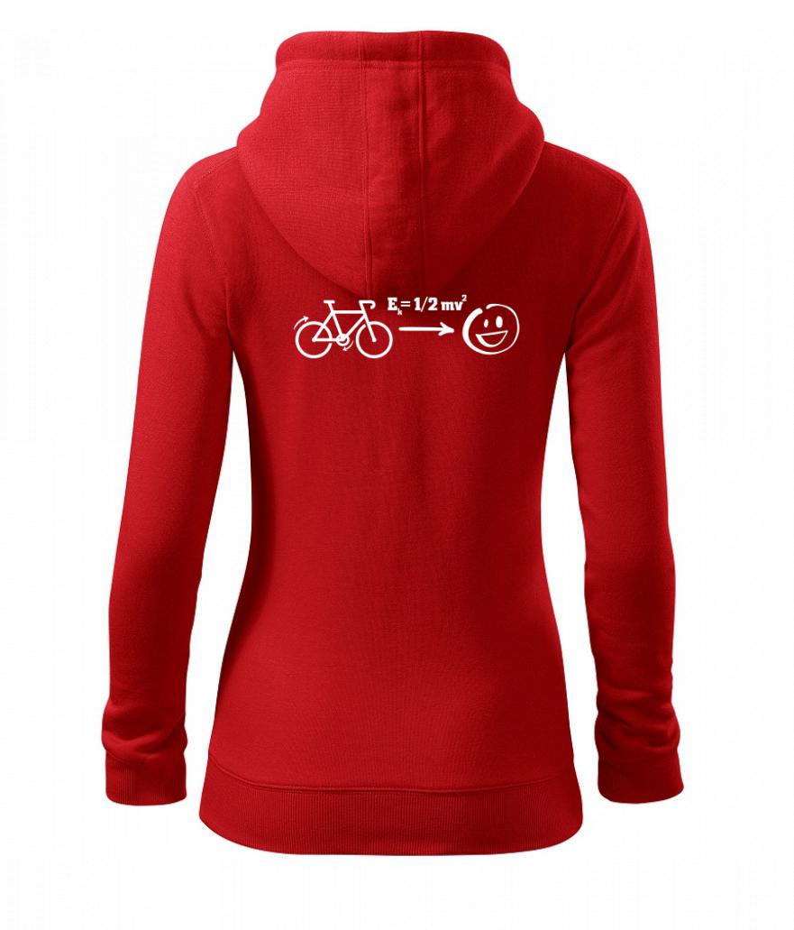 Kinetická energie kolo - Dámská mikina trendy zipper s kapucí