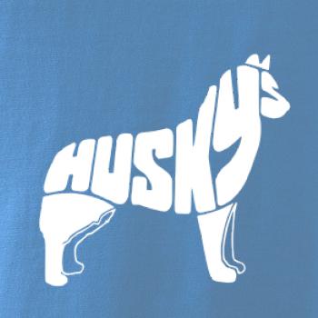 Husky - text v těle